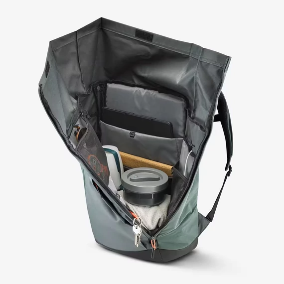 Túrahátizsák, 23 literes - NH500 Escape Rolltop, sötét szürkészöld