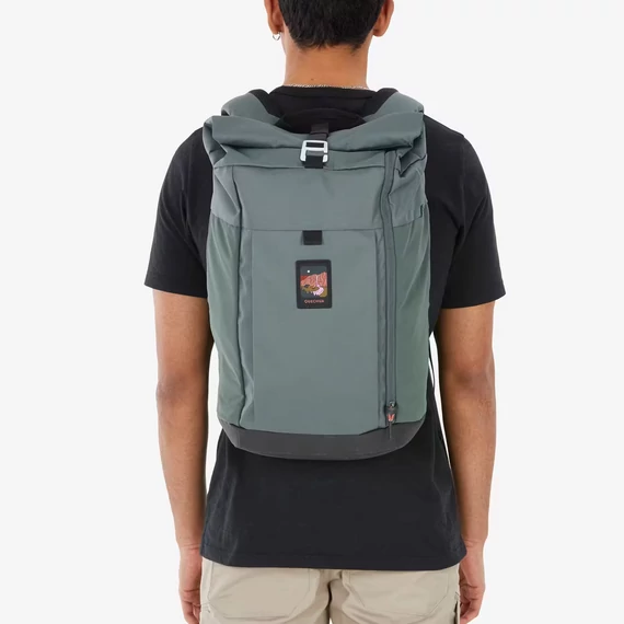 Túrahátizsák, 23 literes - NH500 Escape Rolltop, sötét szürkészöld