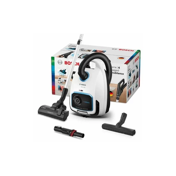 Bosch BGB6SIL1 ProSilence Porzsákos porszívó, Fehér