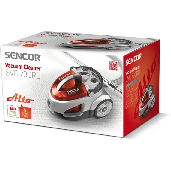 Sencor SVC 730RD-EUE2 Porzsák nélküli porszívó