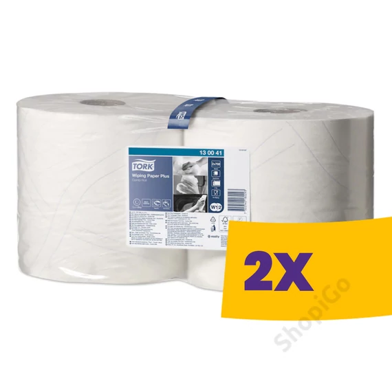 Tork törlőpapír plusz 26cm átm. - 2 rétegű, hófehér, 255m (Karton - 2 tekercs)