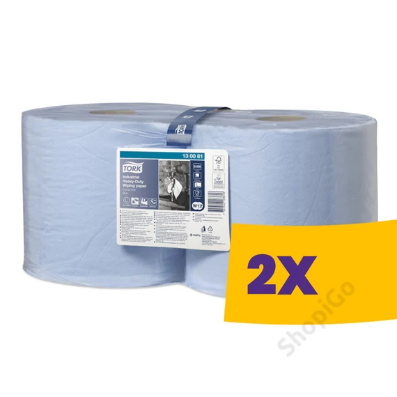 Tork nagyteljesítményű ipari törlőpapír 26cm átm. - 3 rétegű, kék, 119m (Karton - 2 tekercs)